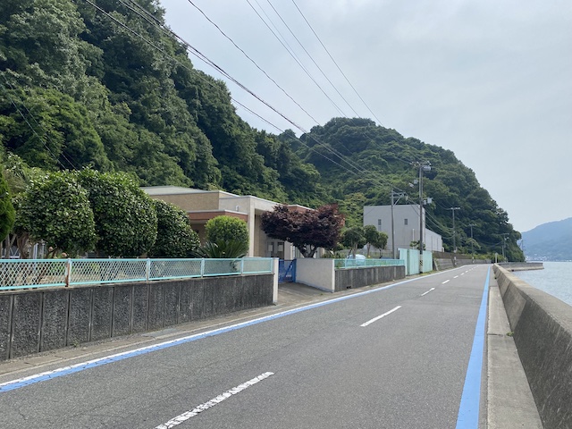 広島県道354号豊島線　呉市極楽苑前