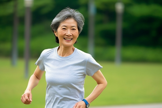 健康の維持に努める女性