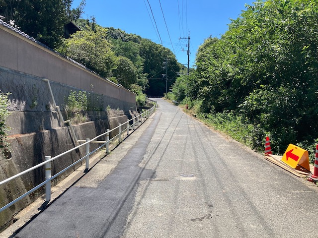 百島火葬場　周辺道路